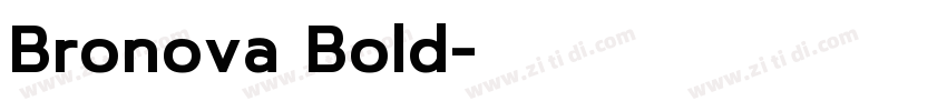 Bronova Bold字体转换